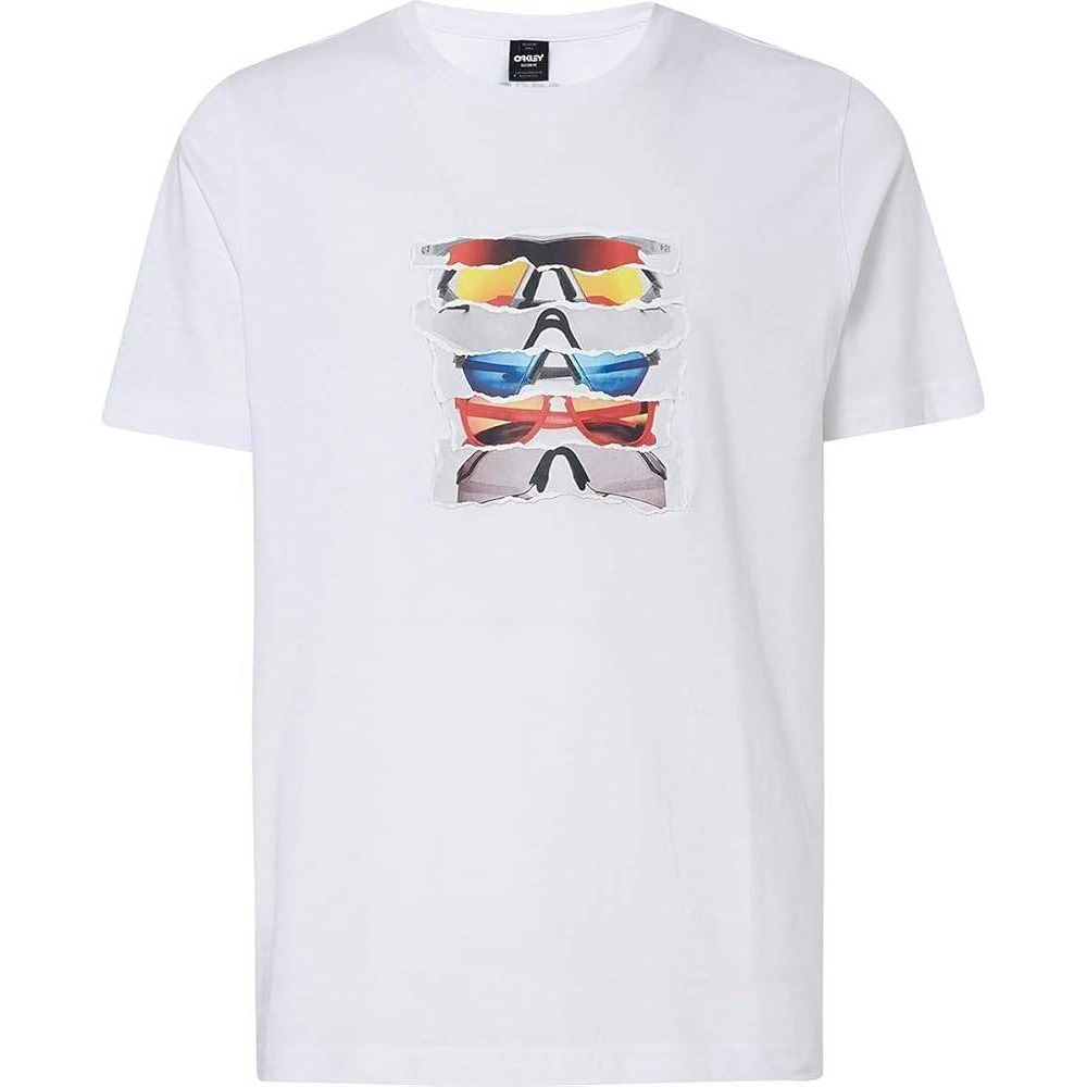Oakley T-Shirt Sunglasses Graphic Custom Fit White Large